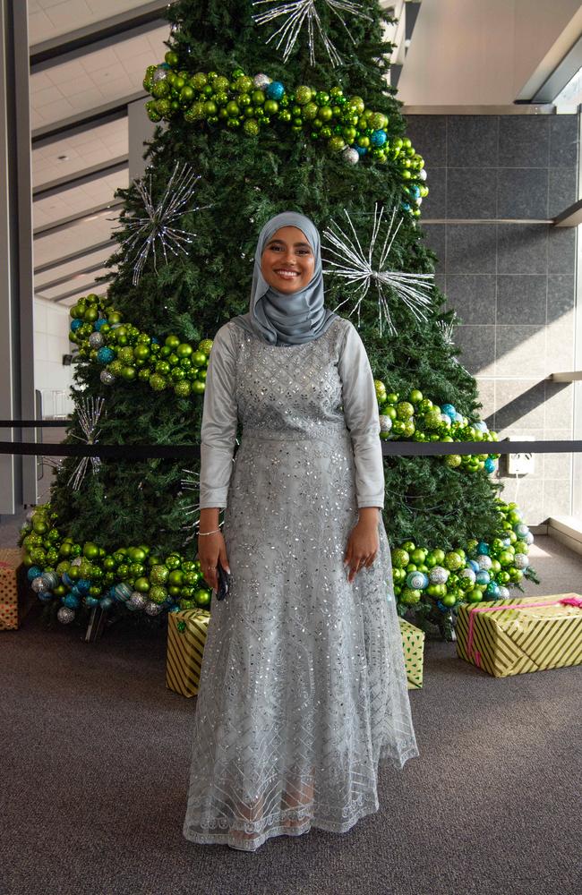 Ayisha Ferozkhan at the Year 12 School formals of Darwin High School at Darwin Convention Centre, Darwin. Picture: Pema Tamang Pakhrin.