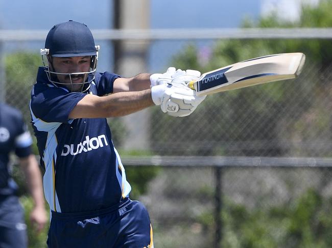 Ricky Damiano played a lone hand on Saturday for Brighton with a century. Picture:Andy Brownbill