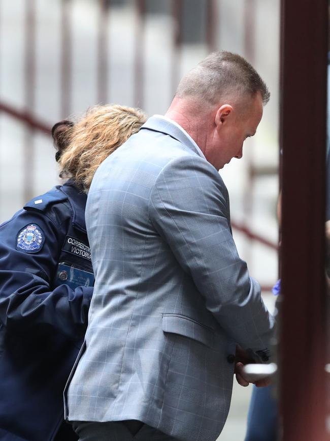 Charles Evans arrives to the Supreme Court in Melbourne