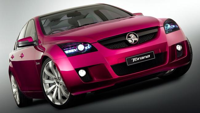 This concept car wasn’t just for show. Holden explored the possibility of building a smaller Torana and large SUV off the same “platform” as the Commodore. Picture: Supplied.