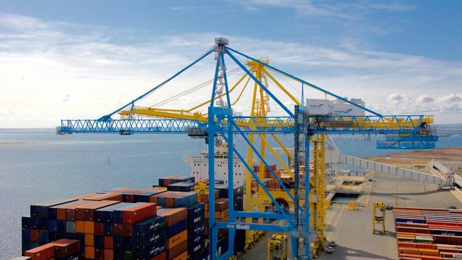 Flinders Ports at Outer Harbor on the Port River. Picture: Supplied.