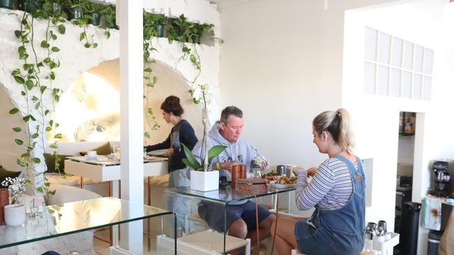 The Milkman's Daughter. Morgan Walsh (Bonita, Fufu, Poke Poke) is opening a new plant-based restaurant in the Mermaid Beach shop once home to Vintage Espresso. Photo of the dining area. Photo by Richard Gosling