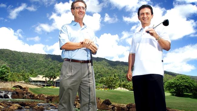 Tom Hedley and Ross Straguszi when they bought Paradise Palms Golf Course in 2005.