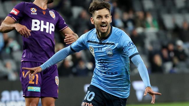 Sydney FC veteran Milos Ninkovic remains a key part of the club. Picture: Phil Hillyard