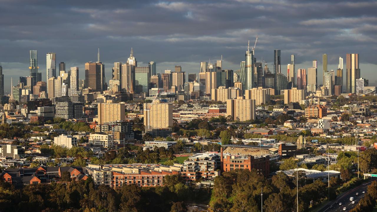 The Melbourne CBD was the third most valuable housing market in the country. Picture: David Caird