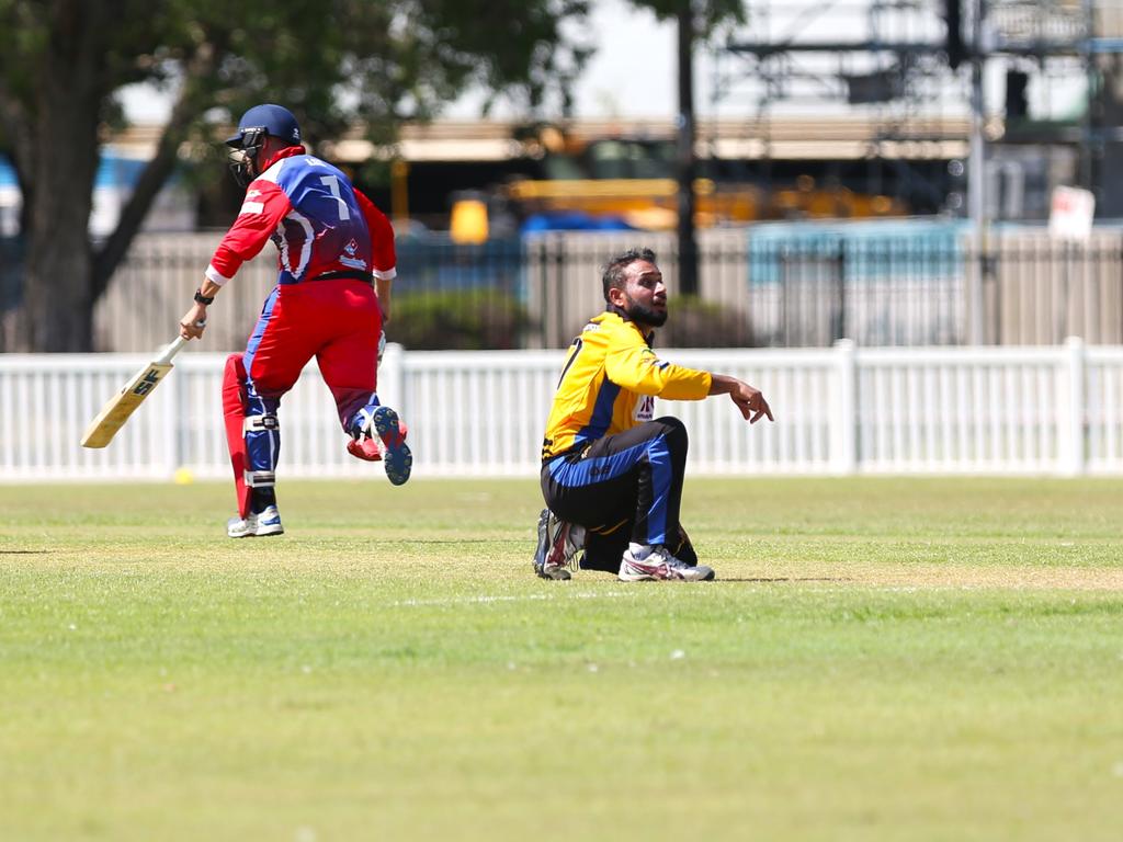 Norths Spicy Bite v Mulgrave Punjabi at Griffiths Park. Cricket Far North Second grade 2025. Photo: Gyan-Reece Rocha.