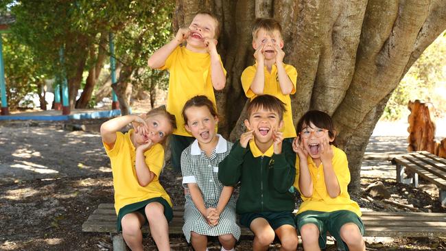 Point Lonsdale Primary School 2025 preps front Audrey Roberts, Tully Broderick, Malakai Seminet, Oscar Lo. Back Otis Wilson, Teddy Casey