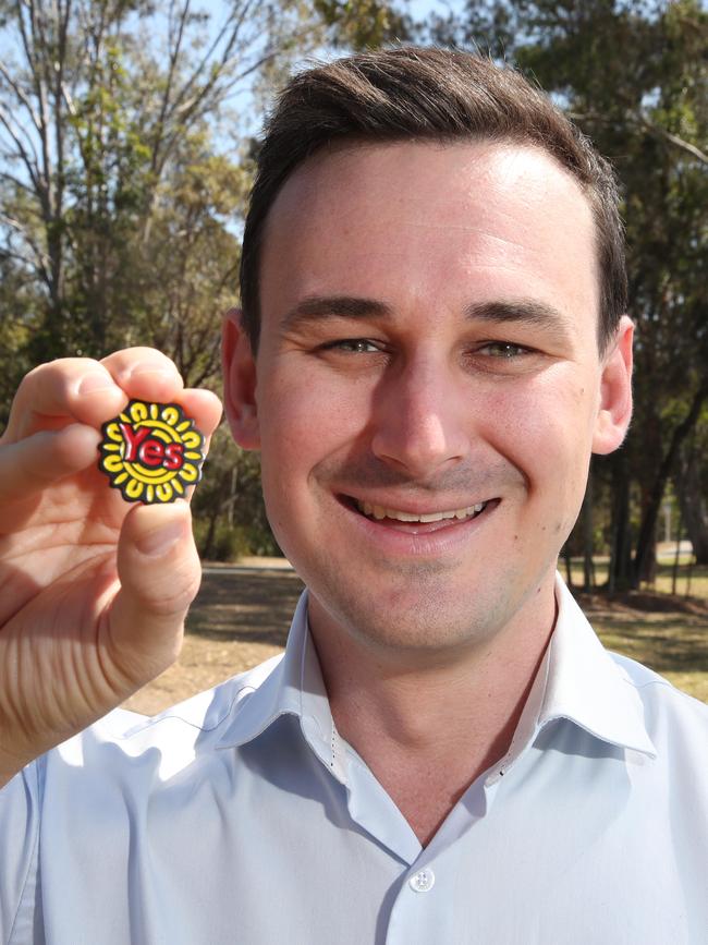 Gold Coast MP Sam O’Connor is the only Queensland LNP politician to publicly back the Indigenous voice to parliament. Picture Glenn Hampson