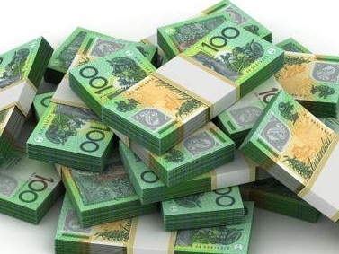 Australian dollars stock image lotto draw