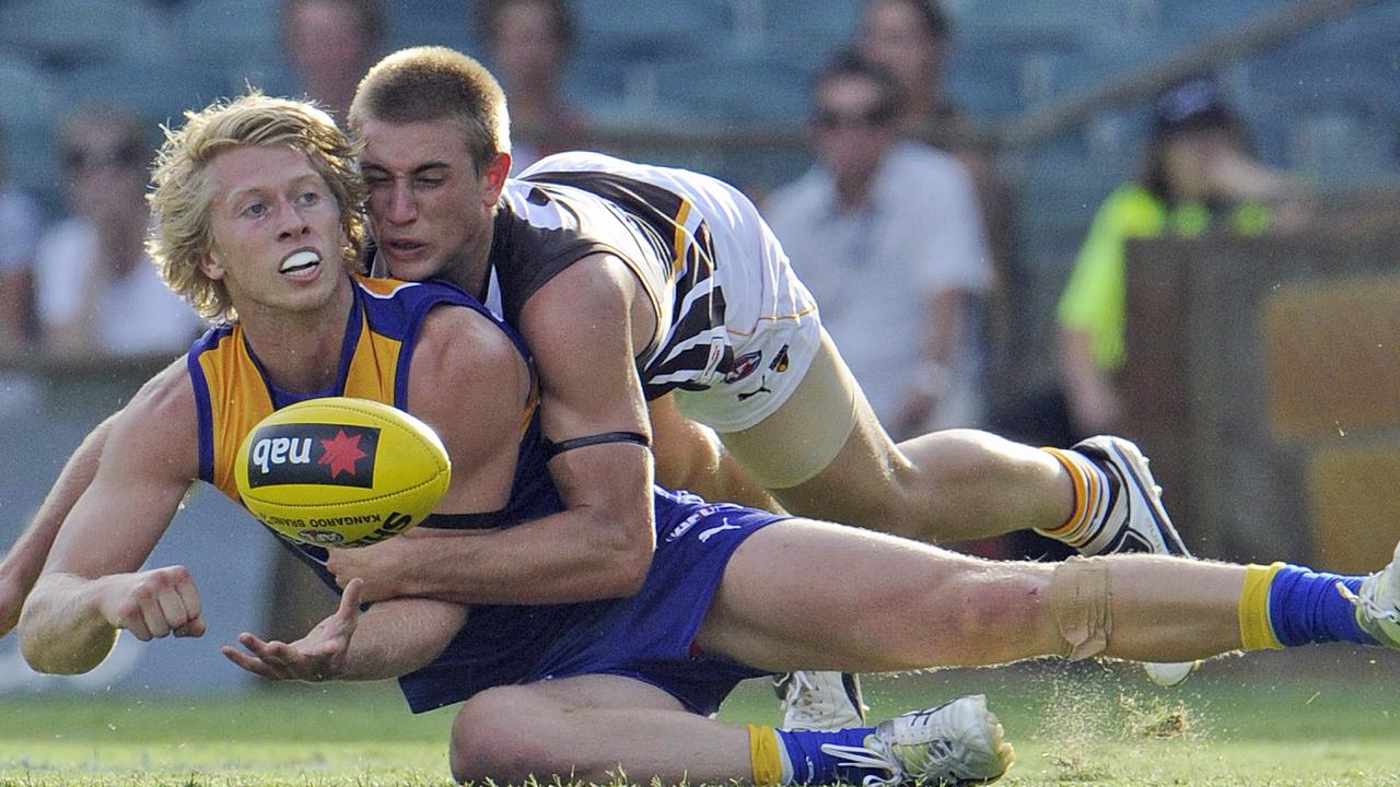 Former West Coast Eagles player Jordan Jones, from Ocean Grove.