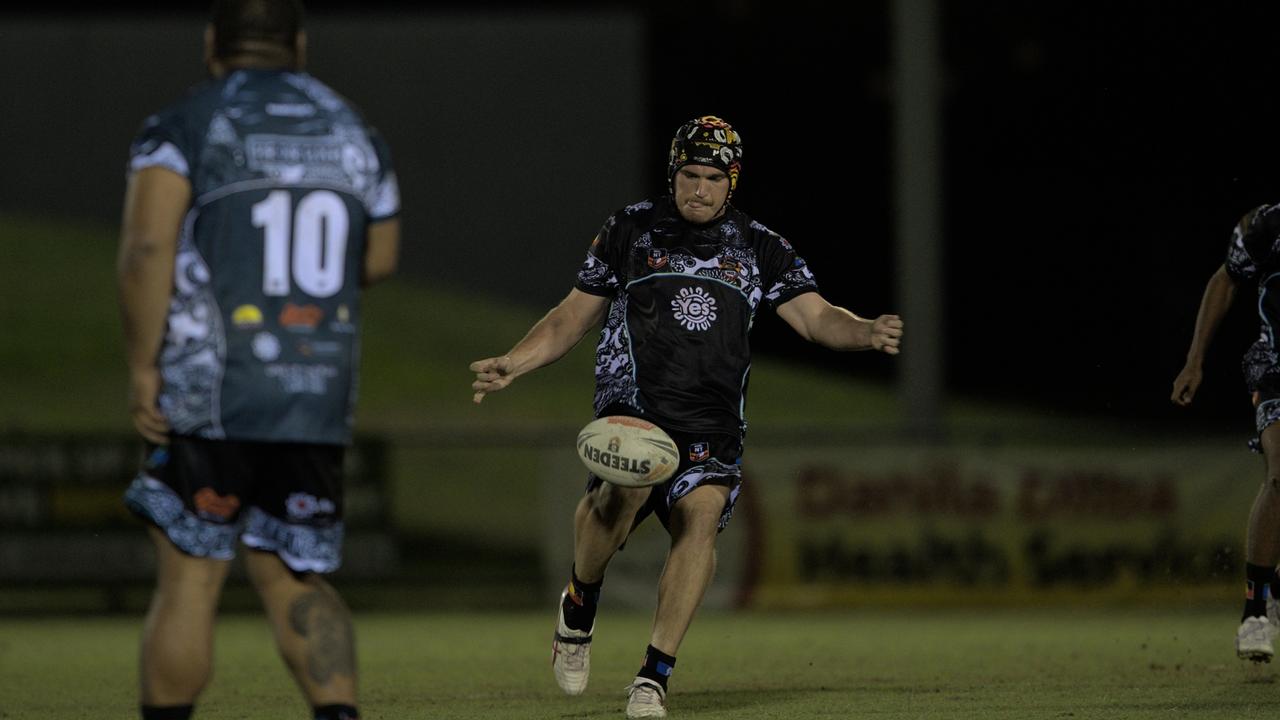 Blake Fletcher captained the Indigenous All Stars in the 2023 Deadly Cup Carnival men’s match. Picture: Pema Tamang Pakhrin