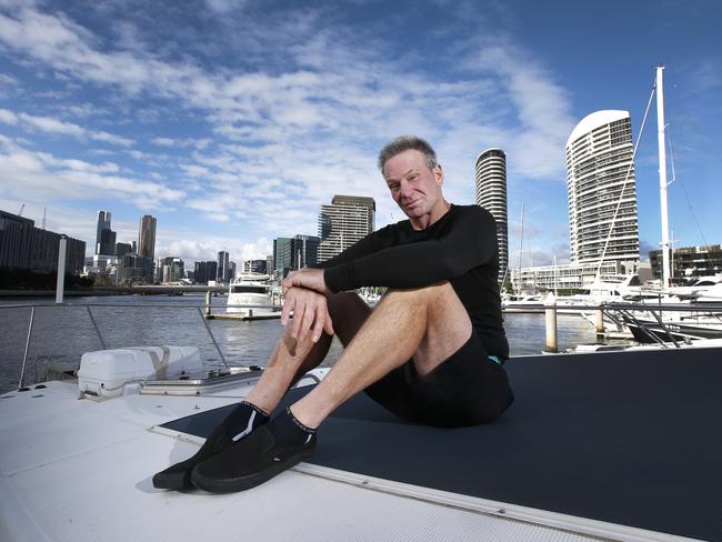 Sam Newman is taking to the high seas in the name of cancer research. Picture: David Caird
