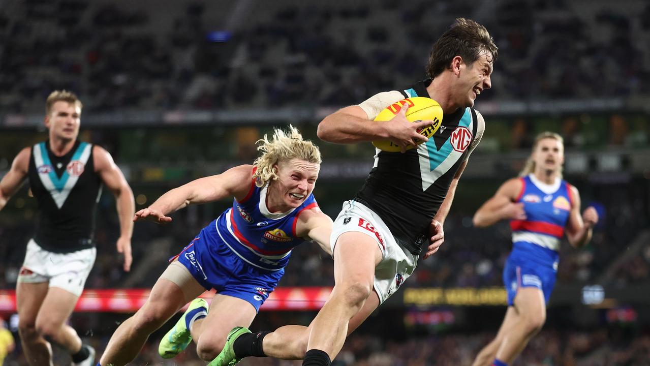 Butters’ electric run of form continues. (Photo by Michael Willson/AFL Photos via Getty Images)