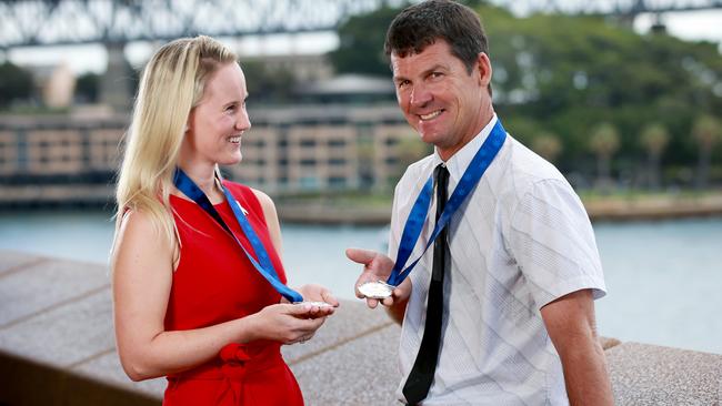 Angela Jay with Steve Willdern, the man who saved her life: Picture: Toby Zerna