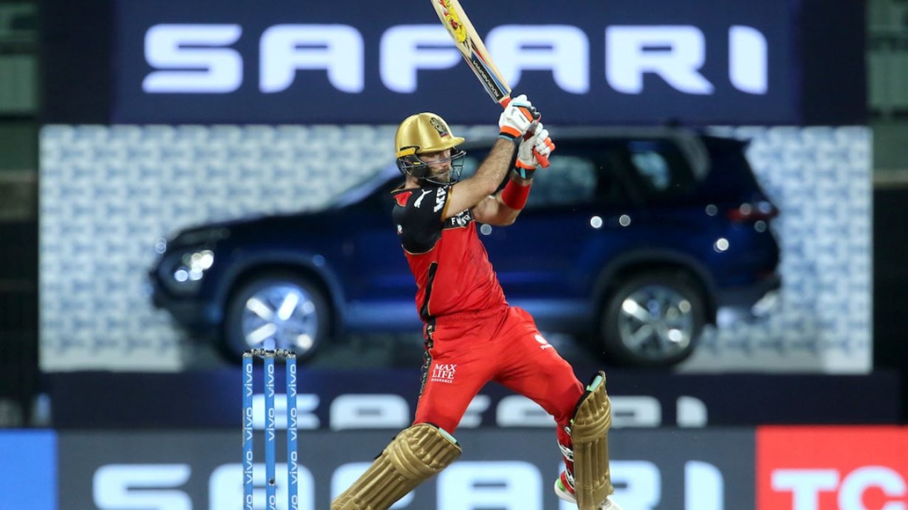 Glenn Maxwell playing for Royal Challengers Bangalore