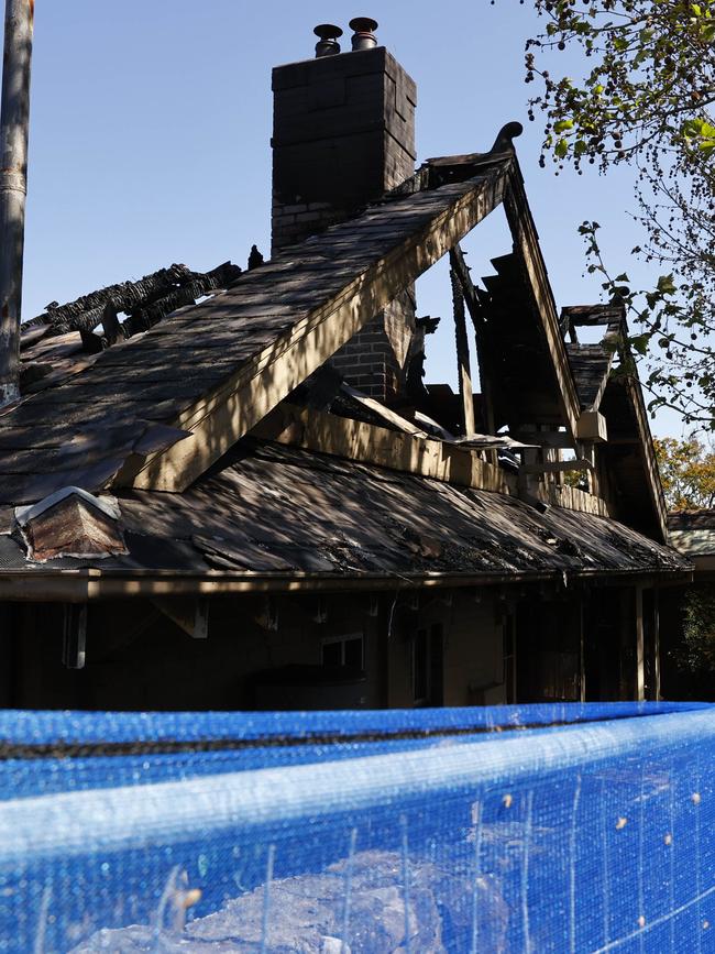 The heritage home was completely destroyed