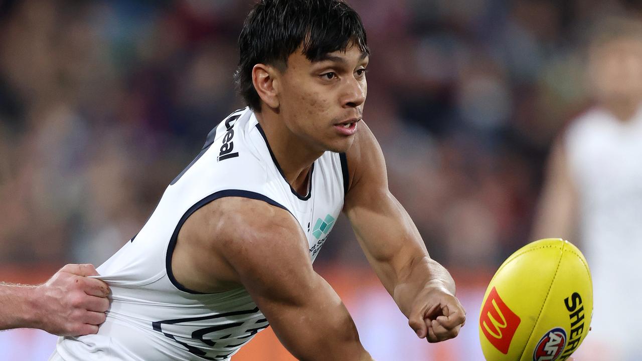 Jesse Motlop made a good impact for Carlton in his debut season. Picture: Mark Stewart