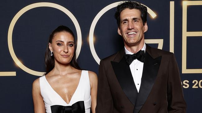 SYDNEY, AUSTRALIA - JULY 30: Rebecca Harding and Andy Lee attend the 63rd TV WEEK Logie Awards at The Star, Sydney on July 30, 2023 in Sydney, Australia. (Photo by Sam Tabone/Getty Images)