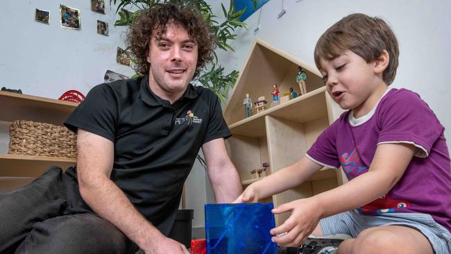 Dylan Knoll, who is in his second year of a teaching degree, is encouraging other males to get into the profession. Picture: Tony Gough