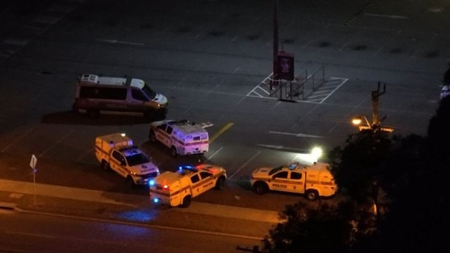 WA Police at the Bunnings carpark in Perth. Picture: 7NEWS