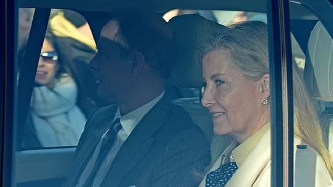 Prince Edward and Sophie, Countess of Wessex, arrive at Buckingham Palace. Picture: Supplied