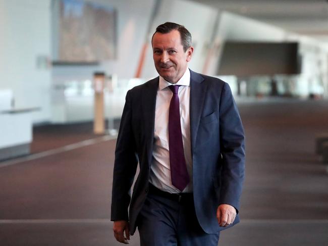 ‘Some time away’. Western Australia’s Premier Mark McGowan is not budging on the state’s harsh border controls. Picture: News Corp Australia