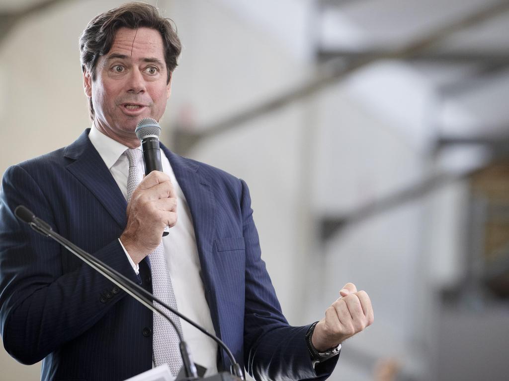 AFL CEO Gillon McLachlan during the TICT luncheon at Hobart. Picture Chris Kidd