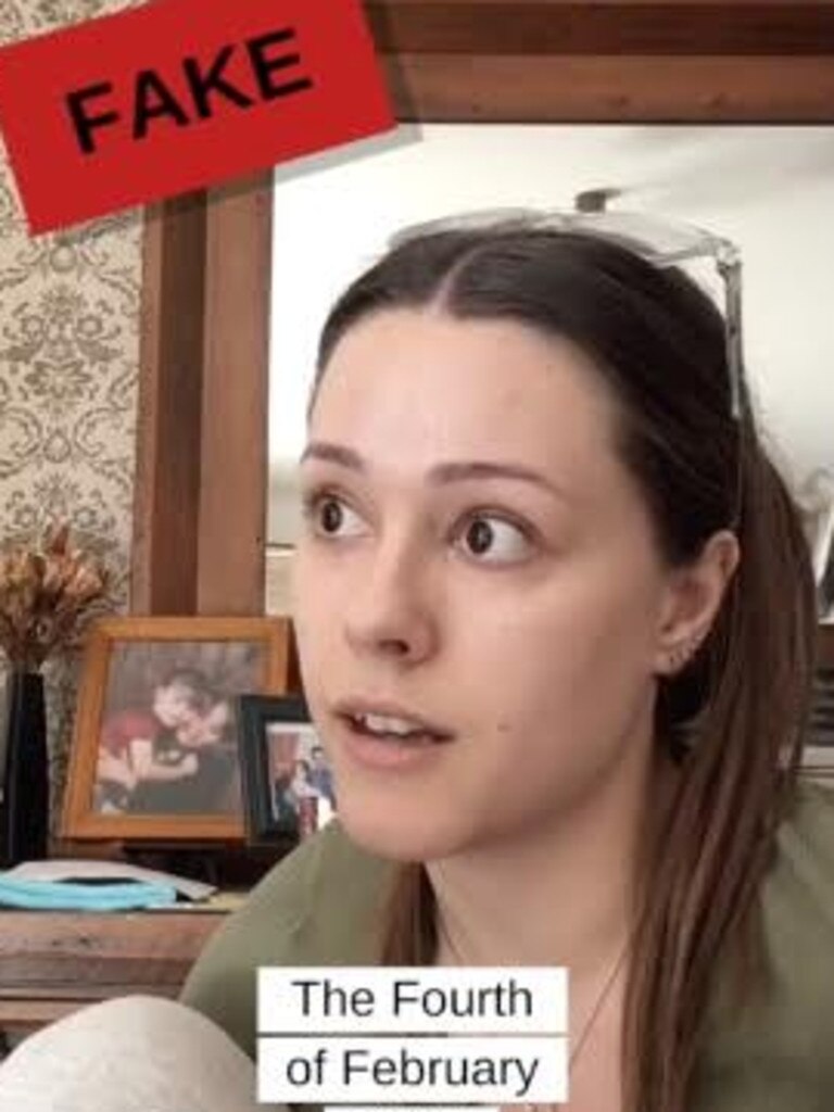 The TikToker documents run-ins with fraudulent callers on social media. Picture: TikTok