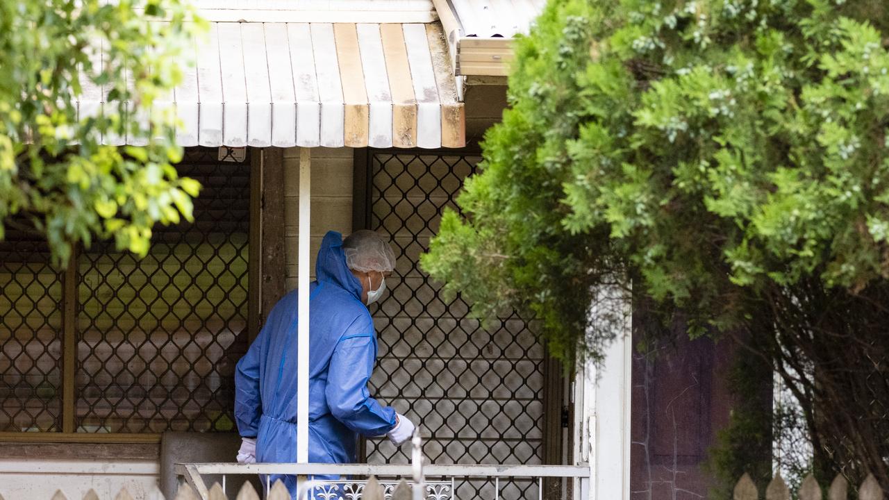 Police attend an incident at a house on Ruthven St, Friday, December 24, 2021. Picture: Kevin Farmer