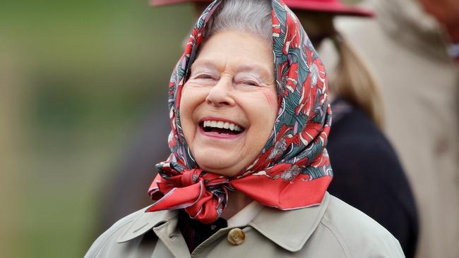 The late monarch allowed her mischievous side to show in later years. Picture: Getty