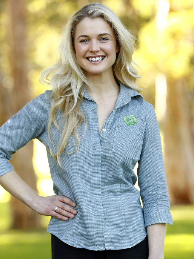 Woolies worker Juliet Godwin was very busy at the height of the pandemic. Picture: Sam Ruttyn