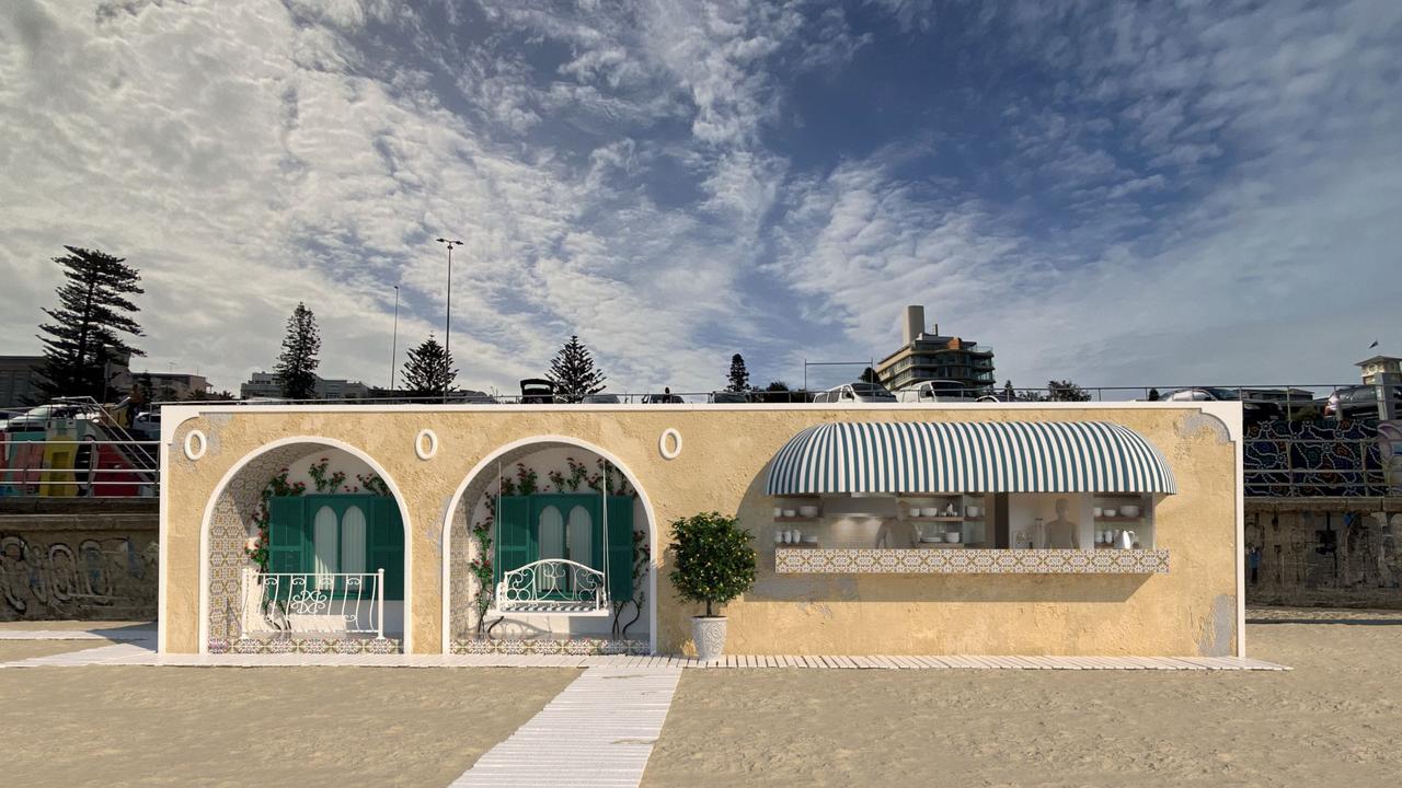 The design of the proposed Amalfi Beach Club at Bondi. Picture: Supplied