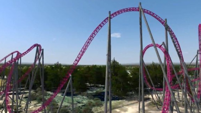 Images of existing rollercoasters around the world have been shared in online theme park forums where members are discussing what the Gold Coast’s new rollercoaster could be.