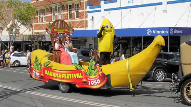 The Murwillumbah Banana Festival's street parade has been cancelled due to anti-terrorism laws. Picture: Nikki Todd