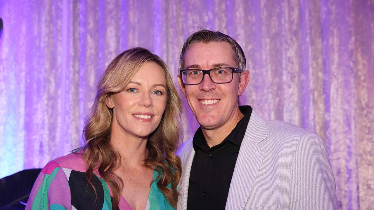 Katie McDonald and Ryan McDonald at the 2024 Gold Coast Marathon welcome function at Crowne Plaza Surfers Paradise for Gold Coast at Large. Picture, Portia Large.