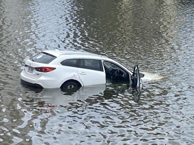 Teens charged after ‘stolen’ Mazda plunges into river