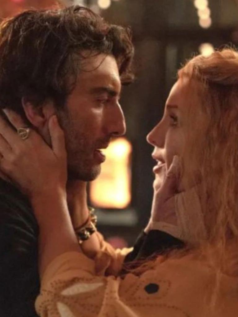 Justin Baldoni and Blake Lively in It Ends With Us. Picture: Getty Images