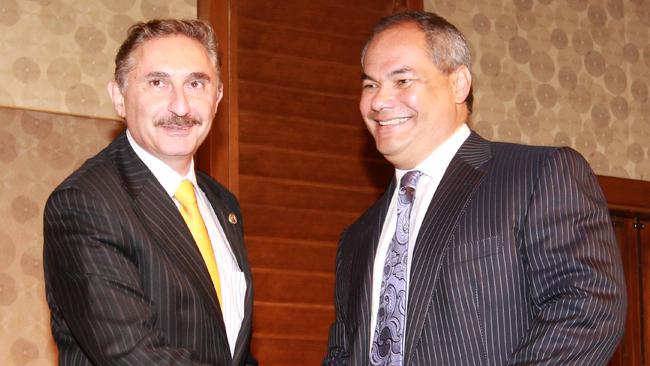 Gold Coast Mayoral debate 2012 held at the Marriot Hotel in Surfers Paradise. Eddy Sarroff and Tom Tate