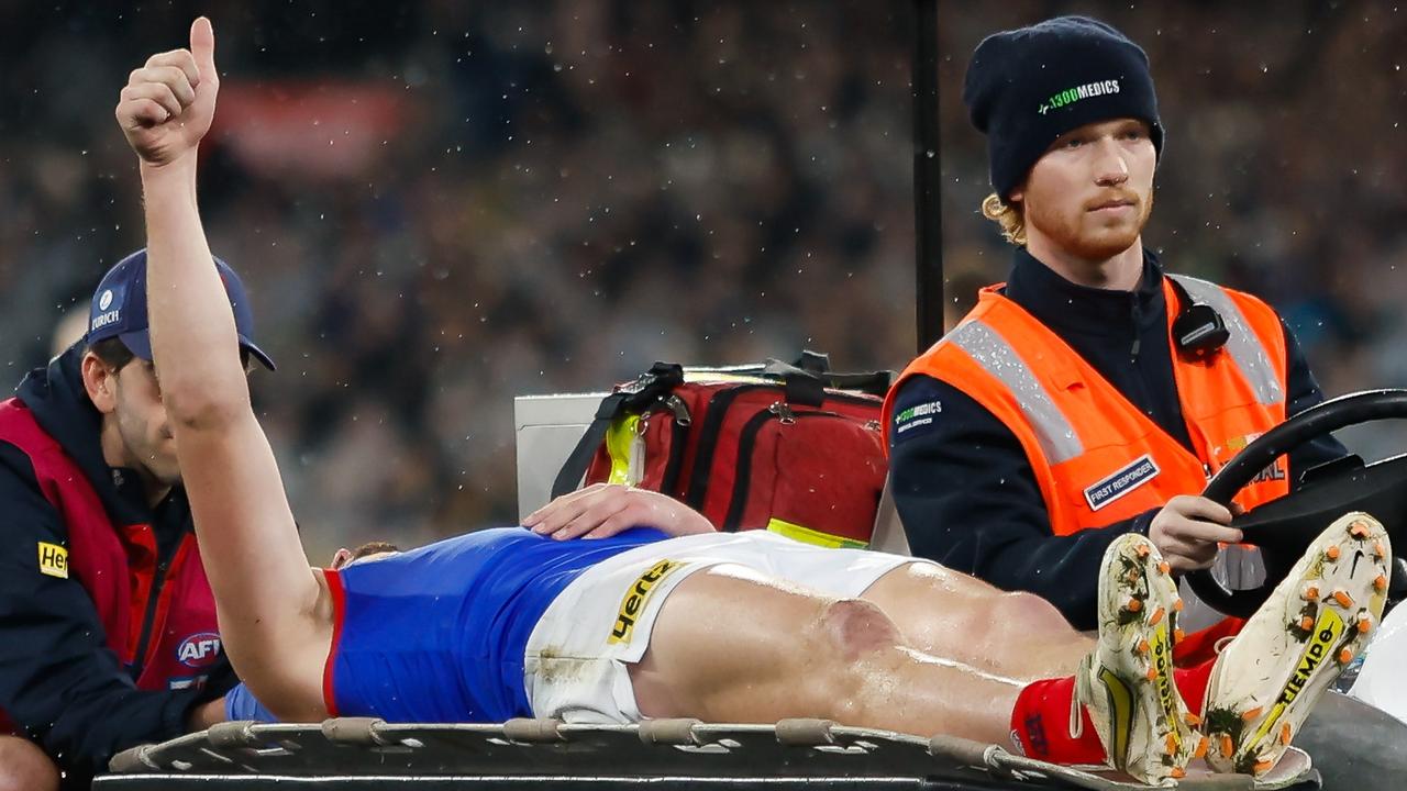 Brayshaw will miss the Dees’ semi-final against Carlton on Friday. (Photo by Dylan Burns/AFL Photos via Getty Images)