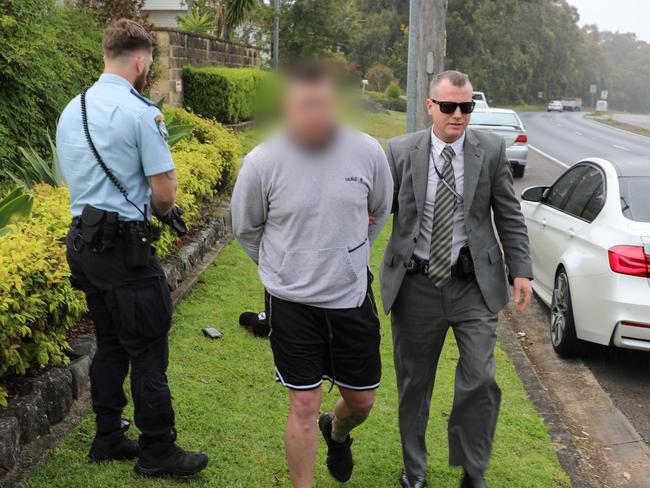 Joshua Toole was arrested following a vehicle stop at Belmont. Picture: NSW POLICE