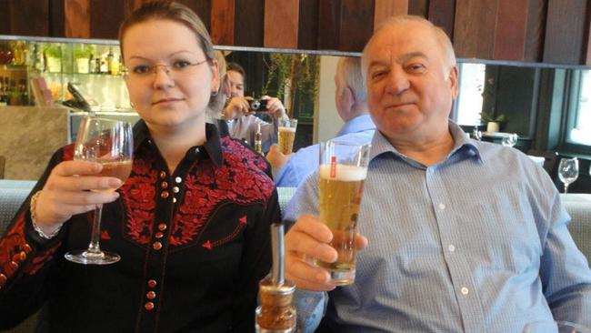 Yulia and her father Sergei Skripal were found slumped on a bench in Salisbury. Picture: Supplied