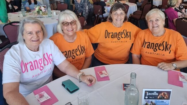 Lesley Kelly, Mary-Anne Cahill, Cheryl Gadsby, and Jan Pullar all met volunteering to help the homeless on the Sunshine Coast. Picture – contributed.