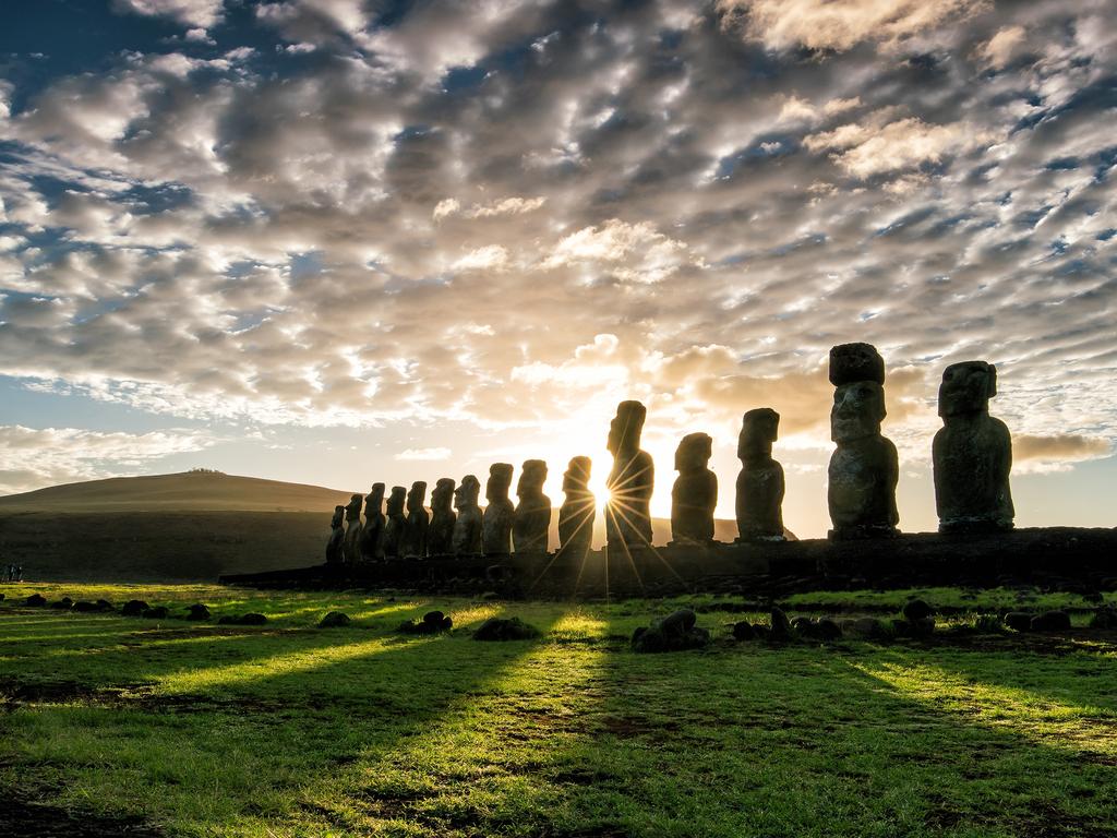 The Pacific island, which is part of Chile, is famous for the iconic moai.