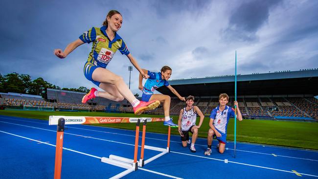 Queensland State Athletics Juniors at QSAC. Picture: Nigel Hallett