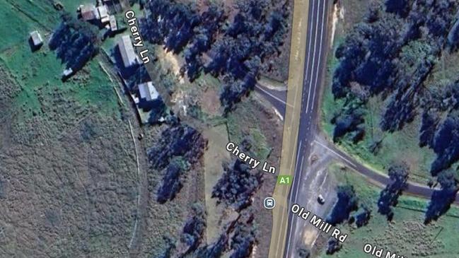 The crash occurred at the intersection of Cherry Lane and the Princes Highway at Wolumla.