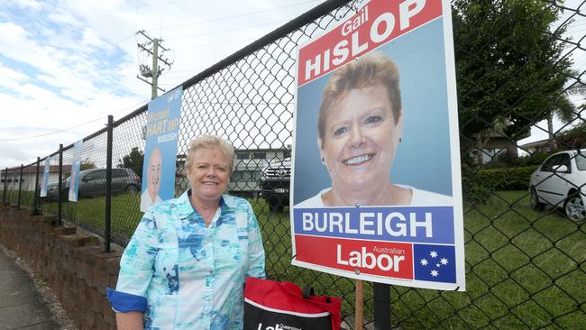 Labor candidate for Burleigh Gail Hislop pictured at Burleigh Heads. Picture Mike Batterham