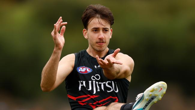 Nic Martin is being picked to run off half back for the Bombers this season. Picture: Michael Willson/AFL Photos via Getty Images.