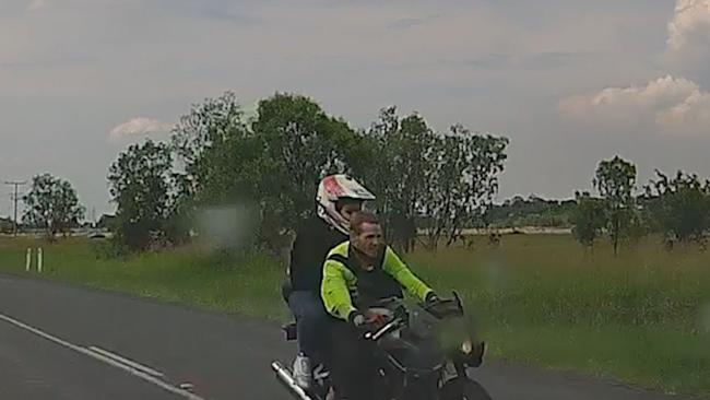 Motorist’s close call with weaving motorcyclist caught on camera