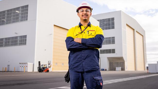 BEA Systems apprentice in piping Adem, 17. Picture: James Elsby