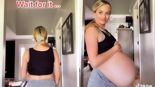 Mum's bump is so huge people think there are five in there, TikTok video